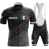 レーシングセットメキシコナショナルチーム2024サイクリングジャージーセットメキシカンフラッグ衣料品ロードバイクシャツスーツ自転車ビブショーツMTB ROPA MAILLOT