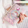 Kawaii Notebook Set 6 Anello a foglia sciolta Libro a mano portatile Diario Binder Notepad Forniture scolastiche Regali per bambini