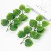 Fleurs décoratives 10pcs 13 cm DIY ARTIFICIEL DIY RADIS VERT LEURS ÉCRAN SILK FAUX SCÈNE DE MARIAGE SCÈNS SHONS