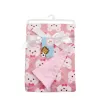 sets Newborn Baby Cartoon Unicorn Bear Print Soft Warm Blanket Infant Bedding Swaddle Diapers Thermal Fleece for Babies Size 70*100cm