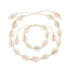 Bracelets Collier de coquillage naturel Collier Choker Boho Summer Conch Shell Bracelets Corde Chaîne Femme Femme Femme Bracelet Neckaklaces Bijoux