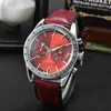 OUJIA QUARTZ Volledige functie Timing Minimalistisch Mens Watch Casual Belt Watch