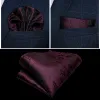 RECTS Designer masculino de seda coletes colete clássico Red Paisley Súnulo Jacquard Folral Handkerchief Bowtie Handkerchief Conjunto Barry.