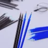 Pens Haile 200+2Pc Magic Erasable Pen Refill Blue Black Ink 0.5mm Erasable Gel Pens Filling Refill Washable Handle For School Writing