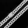 New 1mm Three Row Diamond Cuban Chain Trendy Hiphop Necklace Big Gold Dog