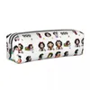 Mafalda Pencil Case Grappig Gril Ctue Square Box Girls Boys Vintage grote capaciteit School Cases briefpapier