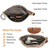 Sacs de taille Contact Contact en cuir véritable sac Fanny Pack Pack Luxury Rivet Design Travel Chef Casual Female Crossbody Handsbag