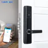 Besturing TTLOCK -app Biometrische vingerafdrukdeurslot Keyless Smart Lock WiFi Bluetooth Fingerprint Lock Electronic Home Lock Dual Battery