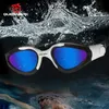 Женщины Queshark Мужчины HD Антипроблемная защита от ультрафиолета поляризованные плавательные очки вода для плавания Sport Swim Diving с портативной коробкой 240417