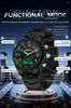 Montre-bracelets Sanda 3176 Band en acier Watch Quartz Watch Multi fonctionnel Night Light Imperproof Alarm ALARM Fashion Trend