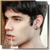 Earrings 1 Pairs Ear Clip Earrings for Men Women Stainless Steel NonPiercing Huggie Hoop Earrings Unisex Clip on Earrings Jewelry