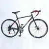 バイク700Cアルミニウムロード自転車21 27 30スピードベンドダブルディスクブレーキスポーツ自転車学生高品質の大人向けY240423
