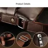 Mode Men Tygväskor Pu Leather Famous Brand Messenger Bag med Clutch Male Cross Body för 240415