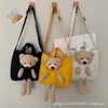 Сумки для хранения женщины холст кошелек Crossbody Cute Bear Could Sverseck Suck Light Top Harding Satchel