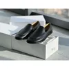 The Row Genuine Shoes Loafers shoes Runway Leather Grained Mocassin Loafers Original Box Fashion Designer Shoes Size 35-39 22UZ