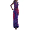 Casual jurken chqcdarlys dames s zomer boho spaghetti riem maxi jurk backless mouwloze lange cocktailstrand zon