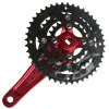 Parties MTB Road Bicycle Calk Set 22T 32T 44T 9 VITESSE 27S Bike Crankset Gear Disc Sprocket 170mm Crank 104BCD 64BCD Plaque de chaîne