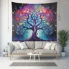 Tapestries Tree Of Life Wall Tapestry Trippy Aesthetic Spiritual Altar Cloth Meditation Room & Yoga Studio Decor