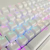 Accessories Russian Korean Backlit Keycap 104 /106 Key OEM Profile For Cherry Mx Keyboard White Black Set DIY Mechanical Keyboard Keycaps