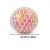 1PC Creative Decompression And Ventilation Grape Ball Toys Tricolor Colorful Beads Pinch Le Childrens y240410