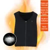 Accessories Men Women Outdoor Usb Infrared Heating Vest Jacket Winter Flexible Electric Thermal Clothing Waistcoat for Sports Hiking Fishing