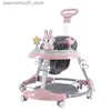 Baby Walkers Walker Anti-Oeg Baby Multifunctional Anti Rollover Trolley Baby Can Sitt and Push Learning Driving Walker Q240423