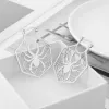 Boucles d'oreilles Goth Filigree Oread Boucles pour femmes Boucles d'oreilles en acier inoxydable