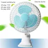 Ventilateurs F3ma Electric Fan Clip Clip sur le ventilateur Shaking Fan Cartoon Étudiant Dormitory Small Fan pour un refroidissement sûr et silencieux