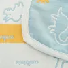 Sets 6 couches couverture pour bébé pour le nouveau-né en mousseline en coton swaddle baby warp swaddle linge infant lise receiving couvertures 90 * 100cm baignoire pour bébé
