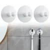 Cabezales 3pcs gancho de almacenamiento montado en pared con tapa de succión estante de almacenamiento universal estante de almacenamiento soporte de cepillo de dientes envío