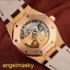 AP Wrist Watch Mens Mens Royal Oak Offshore Machinerie automatique 18K Rose Gold Date Display Watch avec diamètre 39mm 15300or.OO.D088CR.02