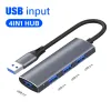 Hubs Runberry USB Hub 4 Ports USB 3.0 Adapter 5GBPS HIGHT Multi USBC Flitter for Lenovo MacBook Pro PC Accessories Tipo C