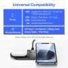 Chargers BaseUS 20W Double chargeur sans fil Fast Qi Charge de charge Digital Affichage pour l'iPhone 15 14 Airpod Pro Samsung Charging Pad