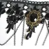 Colares novos colar de renda preta vitoriana gótica feminina tlaker charde steampunk loli estilo halloween jóias