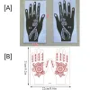 Tatuaggi tatuaggi temporanei di henné tatuaggio temporaneo per tatuaggio falso modello di adesivo per la carrozzeria tatuaggio strumento di matrimonio tatuaggio professionale stencil