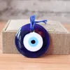 Dekorativa figurer Shellhard Lucky Turkish Blue Glass Evil Eye Amulet Trendy Hanging Charms Car Office Wall Decoration Home Decor