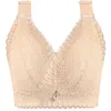 BRAS Ultrathin Women's Fashion Solid Color Full Cup Stor andningsbar BH utan stålringsunderkläder