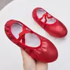 Dansskor Ballet Yoga Gym Flat Slippers Blue Red Pink 4 Färger för flickor Barn Kvinnor Lärare