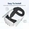 Glazen upgrade verstelbare hoofdriem voor quest 3 vervangende hoofdband elite riem comfortabele hoofddeksels voor meta quest 3 VR -accessoires