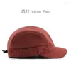 Ball Caps Short-brimmed Baseball Cap Quick Dry Pure Color Light Plate Japanese Retro Outdoor Sports Camping