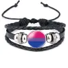 Brins Nouveaux accessoires LGBT Gay Pride Theme Bracelet Glass Bracelet à la main