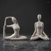 Декоративные фигурки скандинавские песчаники йога фигура скульптура орнамент студия
