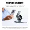 Laders Portable 3 In 1 opvouwbare draadloze lader Stand Dock voor iPhone15 14 13 Holder Magnetic Fast Charging Station voor Apple Watch S8