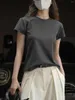 Camicie da donna 2024 Summer Women Simple Short Short Short-Shirt Pullover Slim coribini Topped Top Top Y2K Streetwear