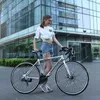 Bikes 700C Aluminum Alloy Adult Road Bicycle 21/ 27/ 30 Variable Speed Double Disc Brake Racing Curved Road Bike Y240423