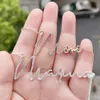 Duoying Zirconia Lettere iniziali collane Collana personalizzata con nomi Crystal Ciptent Collana Gift 240409