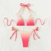 Nuovo costume da bagno in bikini in bikini a gradiente