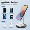 Chargers 2 in 1 Magnetic Wireless Charger Stand Holder Desktop Mobile Phone Charging Station Dock For iPhone 15 14 13 12 Pro Max AirPods