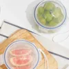 Lagringsflaskor salladhållare för kylskåp Återanvändbar matsparare Box Grönsak med täckbehållare Lid Fresh Keepin
