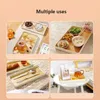 Tea Trays Tray Rectangular Plate Japanese TrayTray Rectangle Household Put Teacups Cold Kettle Water Cups Dinner